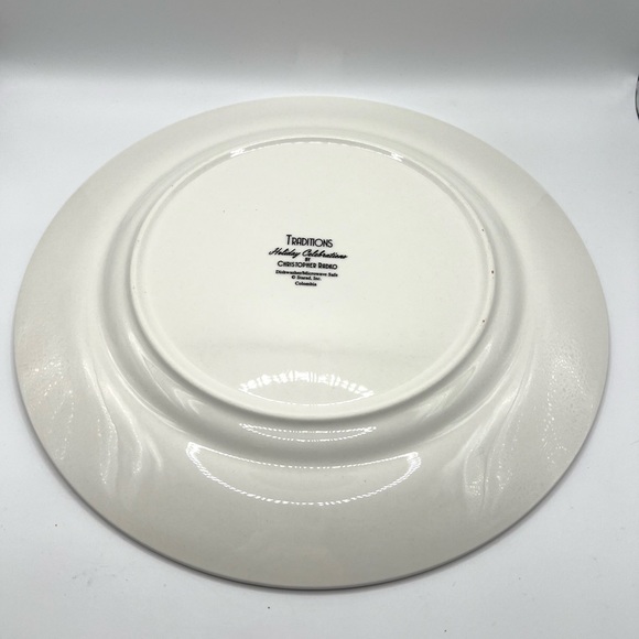 Christopher Radko Traditions Holiday Celebrations Christmas Tree Dinner Plate - Picture 10 of 12